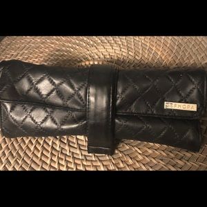 Sephora Pro Makeup Brushes with Roll Up Bag